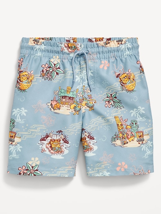 View large product image 1 of 2. Licensed Pop Culture Swim Trunks for Boys