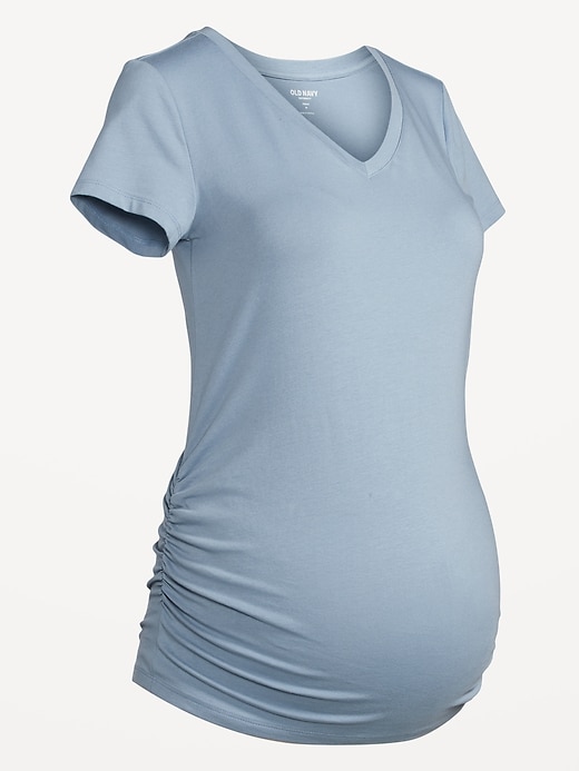 Image number 5 showing, Maternity V-Neck T-Shirt