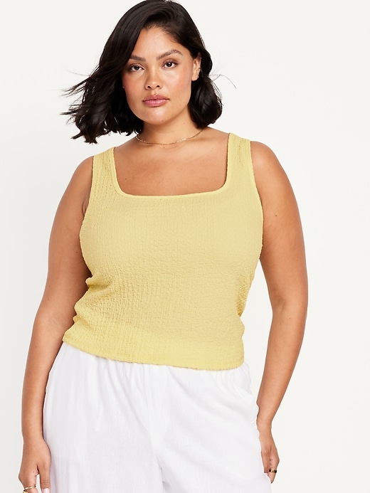 Image number 7 showing, Square-Neck Textured Top