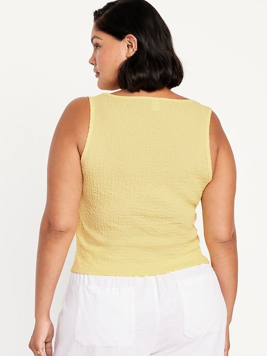 Image number 8 showing, Square-Neck Textured Top