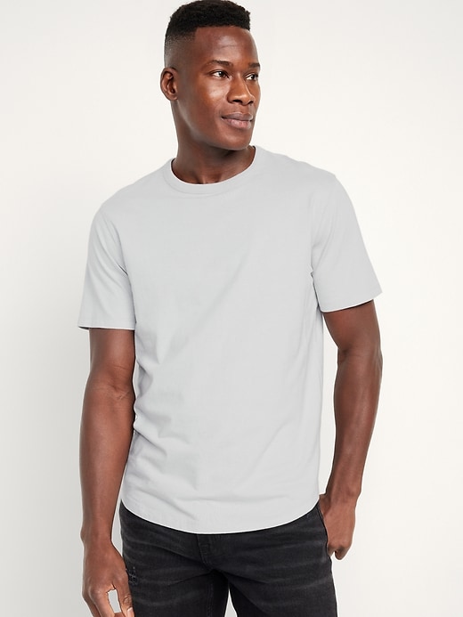 Image number 1 showing, Curved-Hem T-Shirt