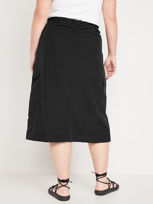 Image number 6 showing, High-Waisted Utility Midi Skirt