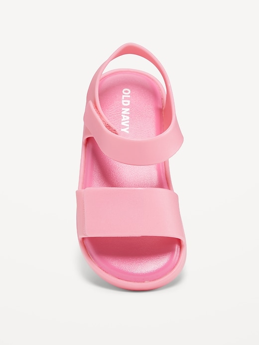 View large product image 2 of 4. Double-Strap Matte Jelly Sandals for Toddler Girls
