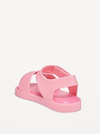 View large product image 3 of 4. Double-Strap Matte Jelly Sandals for Toddler Girls