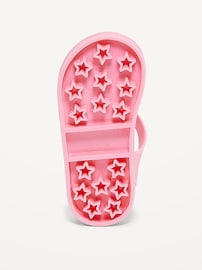 View large product image 4 of 4. Double-Strap Matte Jelly Sandals for Toddler Girls