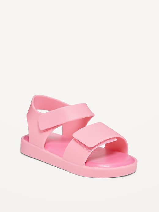 View large product image 1 of 4. Double-Strap Matte Jelly Sandals for Toddler Girls