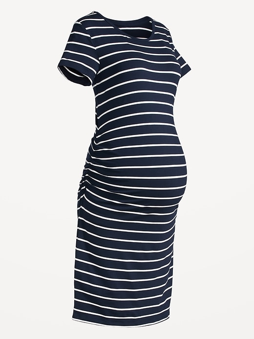 Image number 6 showing, Maternity Short-Sleeve Bodycon Dress