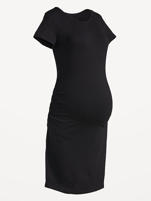 Image number 8 showing, Maternity Short-Sleeve Bodycon Dress