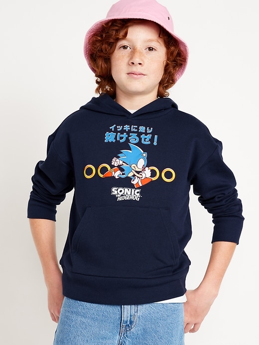 View large product image 1 of 3. Gender-Neutral Licensed Pop-Culture Pullover Hoodie for Kids