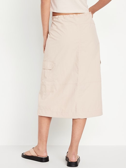 Image number 2 showing, High-Waisted Utility Midi Skirt