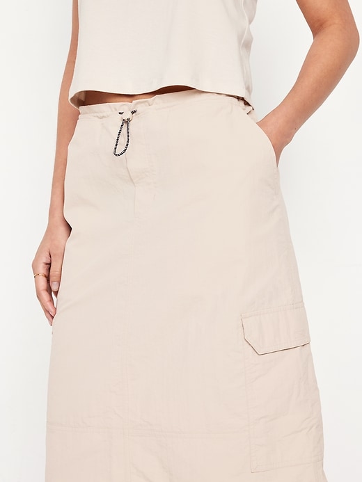 Image number 4 showing, High-Waisted Utility Midi Skirt
