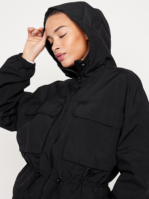 Image number 3 showing, Cinched-Waist Nylon Performance Jacket