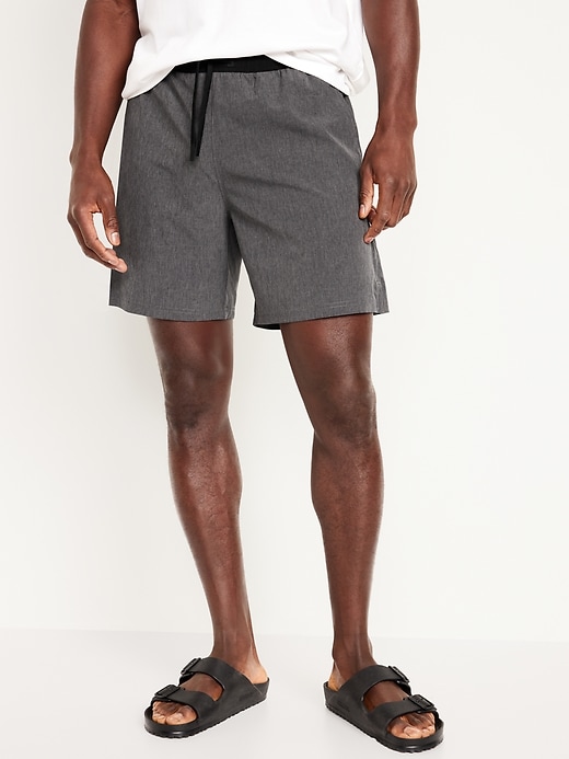 Image number 1 showing, StretchTech Hybrid Swim Trunks -- 7-inch inseam