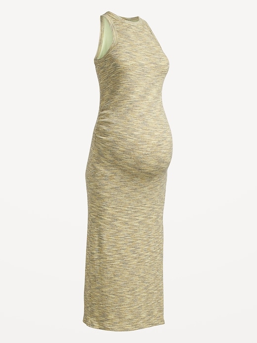 Image number 2 showing, Maternity Racerback Rib-Knit Midi Dress