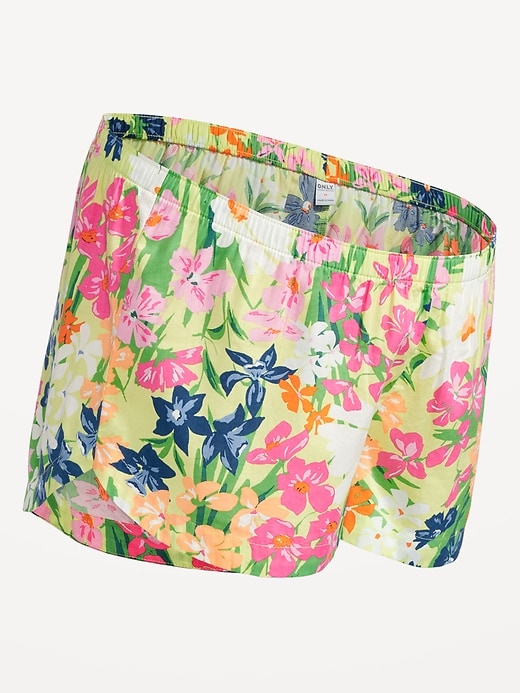 Image number 2 showing, Maternity Pajama Shorts -- 2-inch inseam