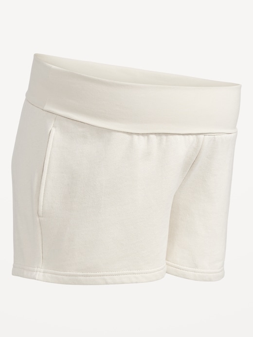 Image number 6 showing, Maternity Foldover-Waist Shorts -- 3-inch inseam