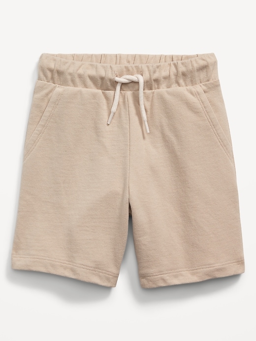 View large product image 1 of 2. Functional-Drawstring French Terry Pull-On Shorts for Toddler Boys