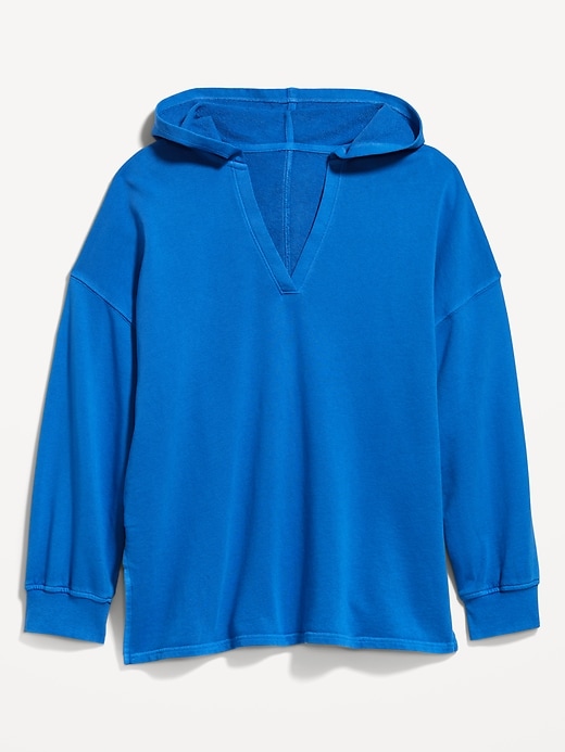 Image number 4 showing, Oversized French-Terry Tunic Hoodie