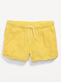 View large product image 4 of 4. French Terry Dolphin-Hem Cheer Shorts for Girls