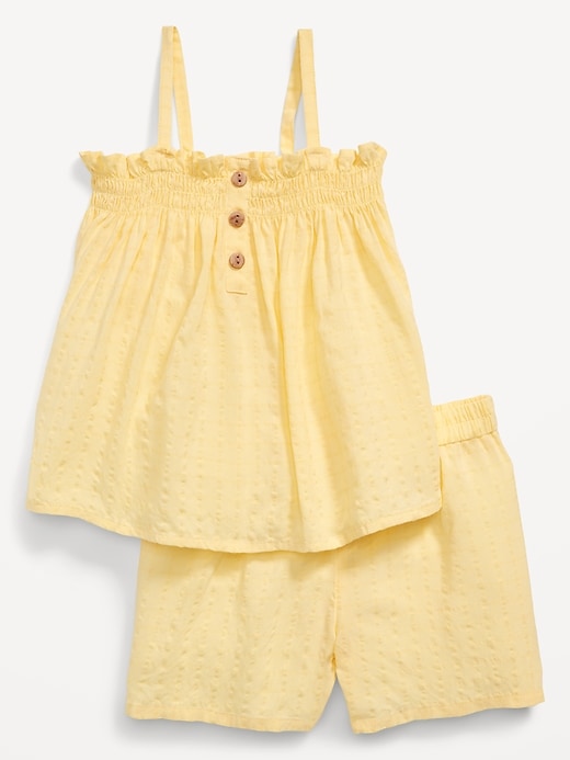 View large product image 1 of 1. Button-Front Cami Top and Shorts Set for Toddler Girls