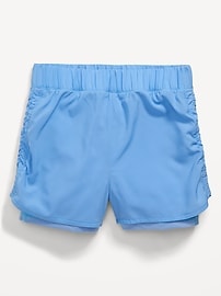 View large product image 4 of 4. Go-Dry Cool 2-in-1 Performance Shorts for Girls