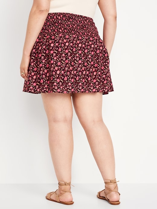 Image number 8 showing, Smocked-Waist Mini Skirt