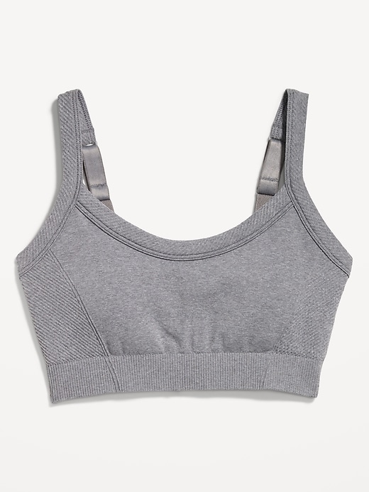 Image number 4 showing, Light Support Seamless Ribbed Sports Bra