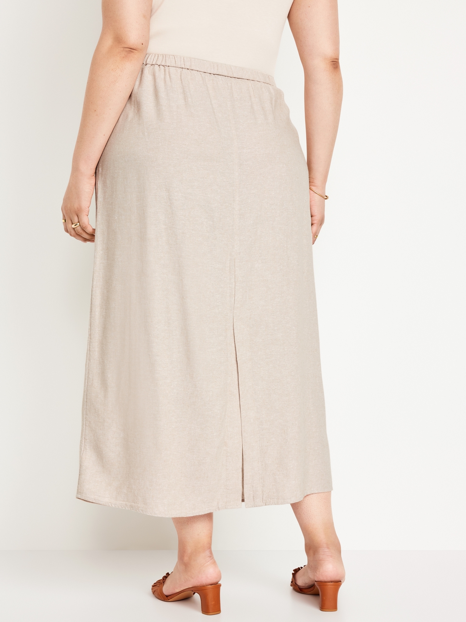 Heavyweight Linen Maxi Skirt