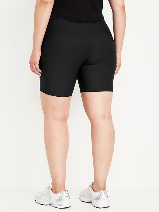 Image number 8 showing, High-Waisted PowerSoft Biker Shorts -- 8-inch inseam