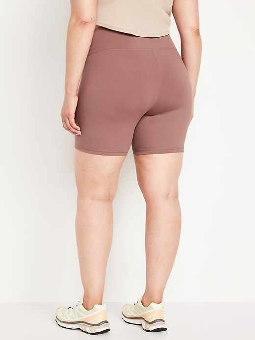 Image number 8 showing, High-Waisted PowerSoft Biker Shorts -- 6-inch inseam