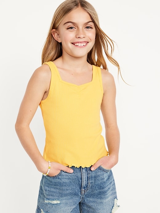 View large product image 1 of 3. Fitted Sweetheart-Neck Tank Top for Girls