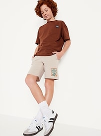 View large product image 3 of 5. Fleece Jogger Shorts for Boys (At Knee)