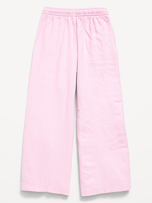 View large product image 2 of 2. Drawstring Linen-Blend Pants for Girls