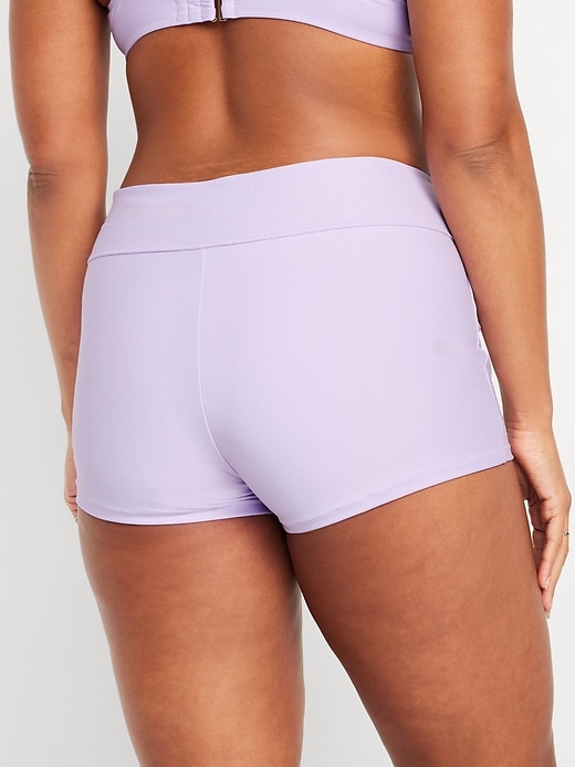 Image number 6 showing, High-Waisted Swim Shorts -- 2-inch inseam