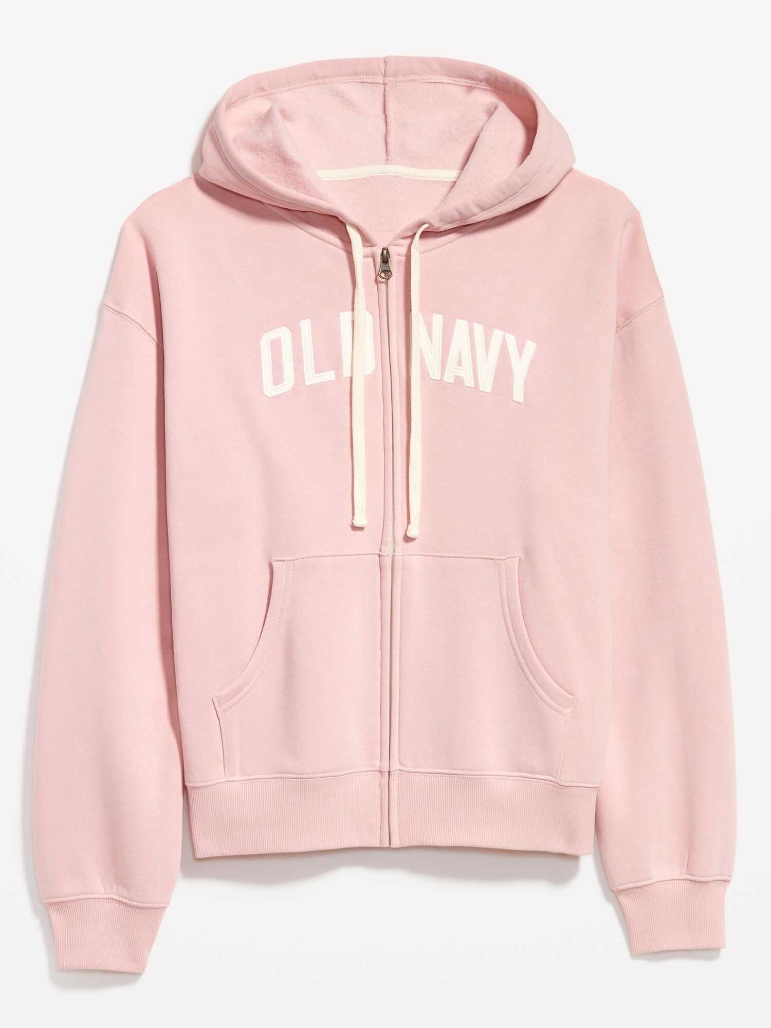 Женское худи Old Navy Logo Zip, цвет: Розовый — фото 4
