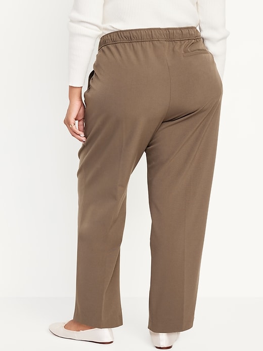 Image number 8 showing, High-Waisted Billie Pull-On Straight Trouser
