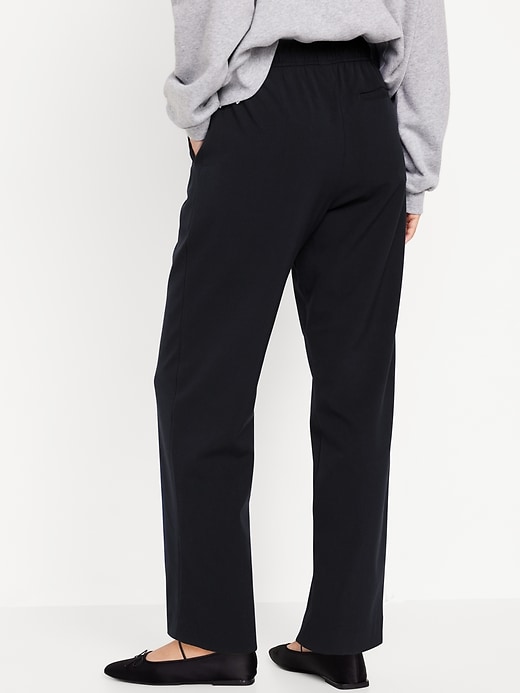 Image number 2 showing, High-Waisted Billie Pull-On Straight Trouser