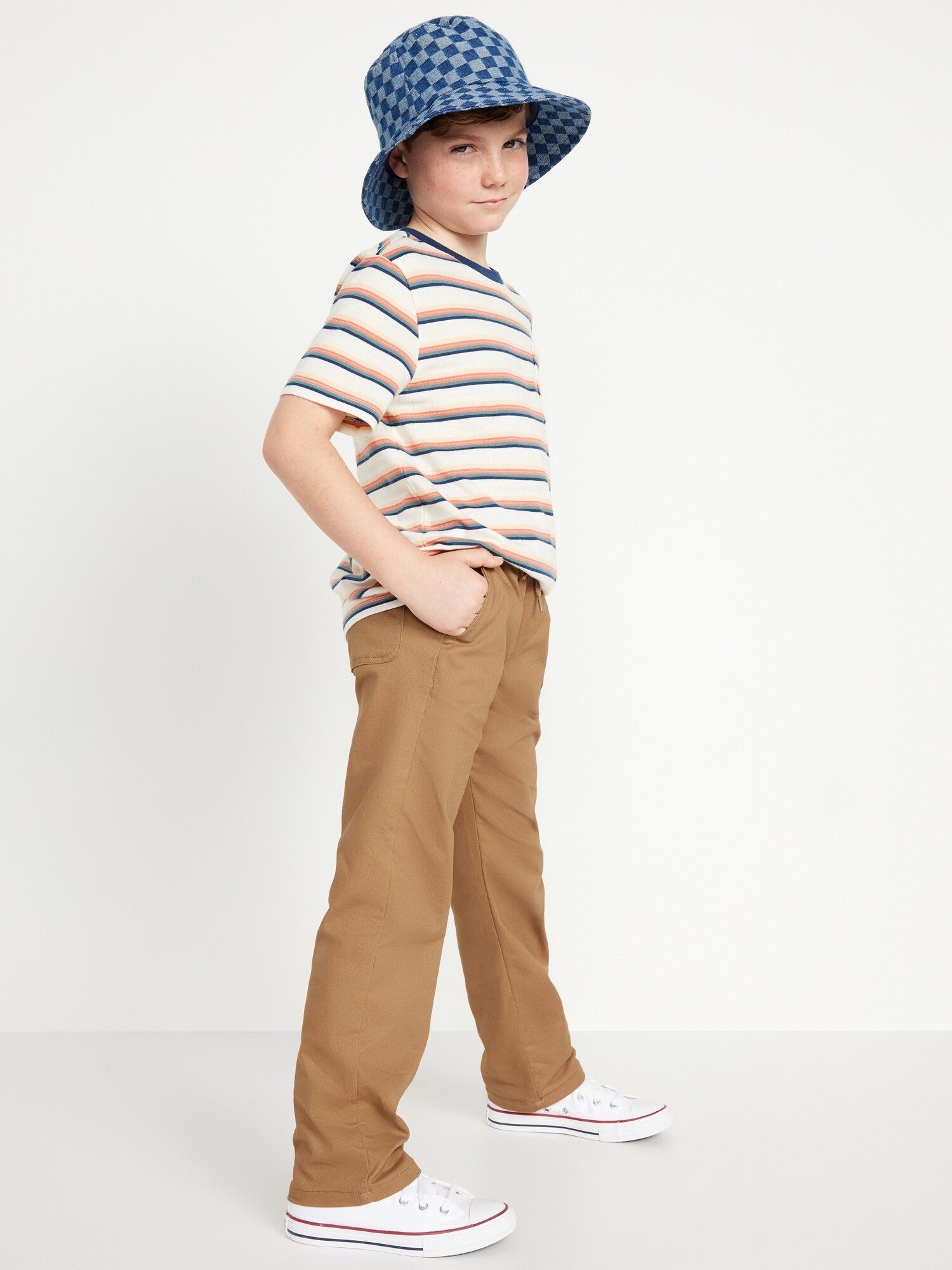 Брюки Old Navy WOW Straight Leg Pull On Pants для мальчиков, цвет: Коричневый, вариант 1 — фото 3