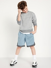 View large product image 3 of 4. Mesh Basketball Shorts for Boys (At Knee)