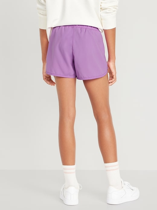 View large product image 2 of 4. Dolphin-Hem Ruffle-Trim Run Shorts for Girls