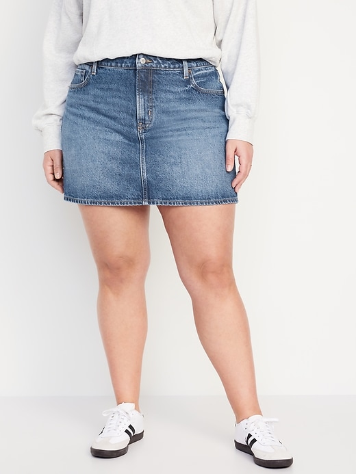 Image number 7 showing, Mid-Rise OG Jean Mini Skirt