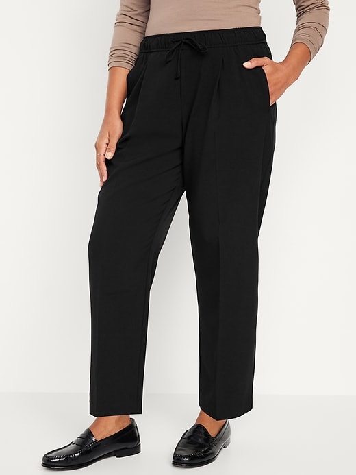 High-Waisted Billie Pull-On Straight Trouser | Old Navy