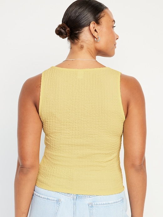 Image number 6 showing, Square-Neck Textured Top