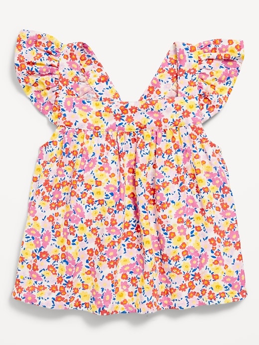 View large product image 1 of 1. Sleeveless Ruffle-Trim Top for Toddler Girls