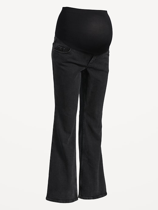 Image number 2 showing, Maternity Full-Panel Flare Jeans