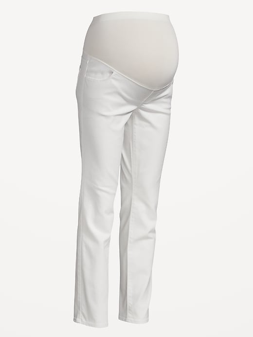 Image number 4 showing, Maternity Full-Panel Wow Straight Jeans