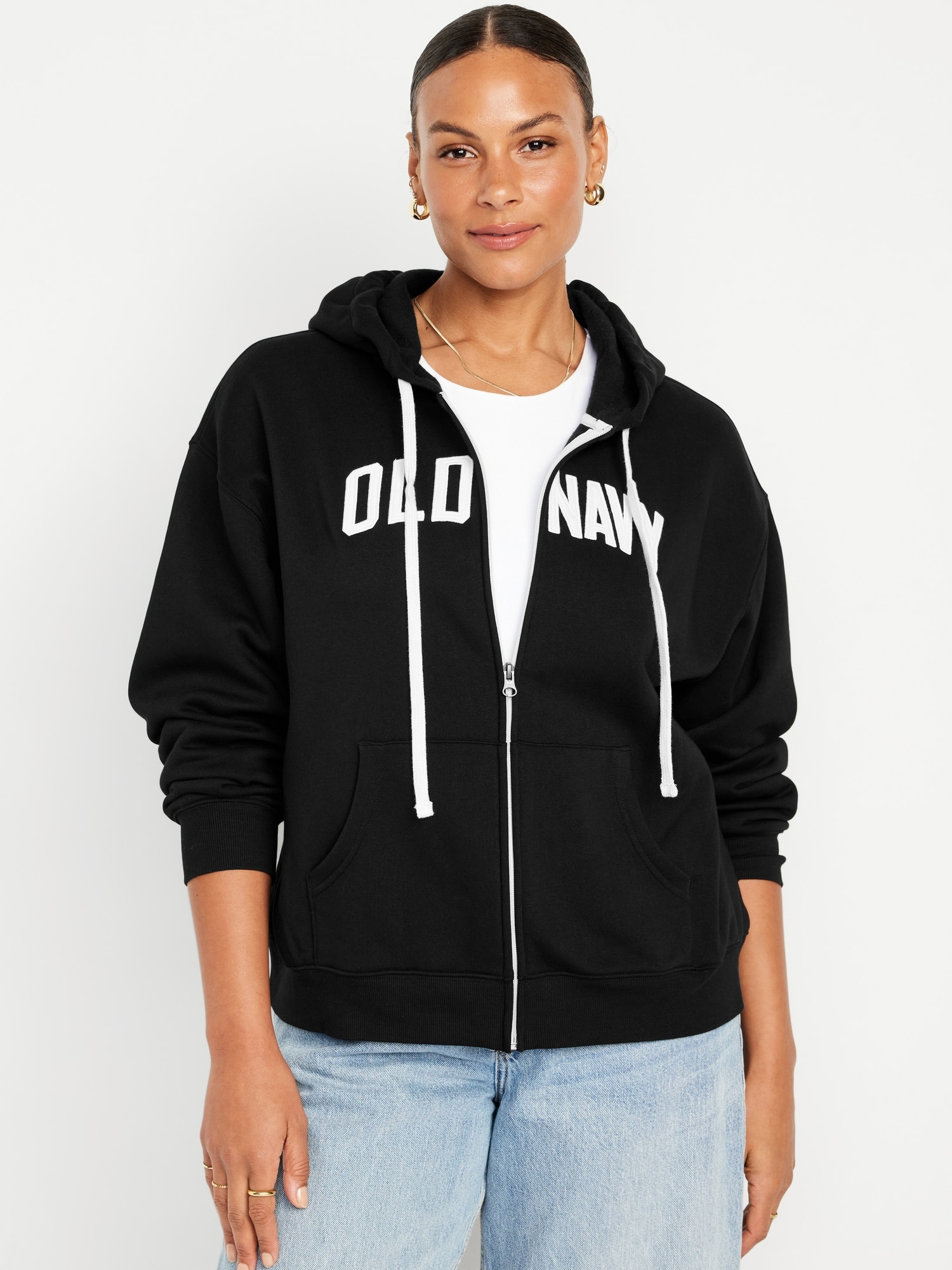 Logo Zip Hoodie | Old Navy