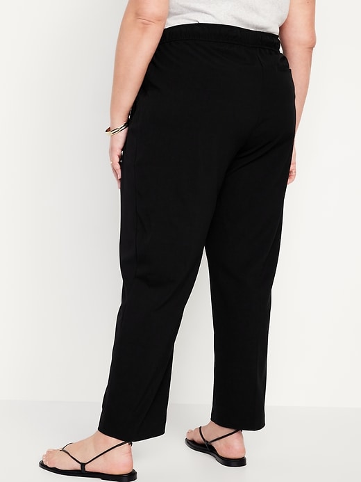 High-Waisted Billie Pull-On Straight Trouser | Old Navy