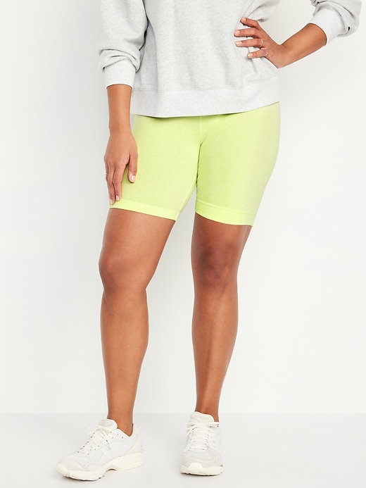 Image number 5 showing, High-Waisted Biker Shorts -- 8-inch inseam
