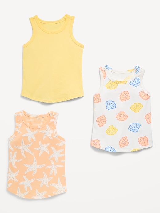 View large product image 2 of 2. Tank Top 3-Pack for Toddler Girls